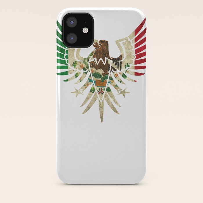 Eagle Mexican Design With Mexican Flag Design For Mexican Pride Outlined Iphone Case By Wigglebutts Society6