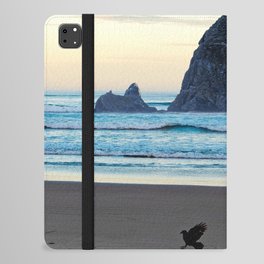 Oregon Coast | Haystack Rock and Baach Collage iPad Folio Case