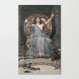 Circe Offering the Cup to Odysseus by John William Waterhouse Canvas Print