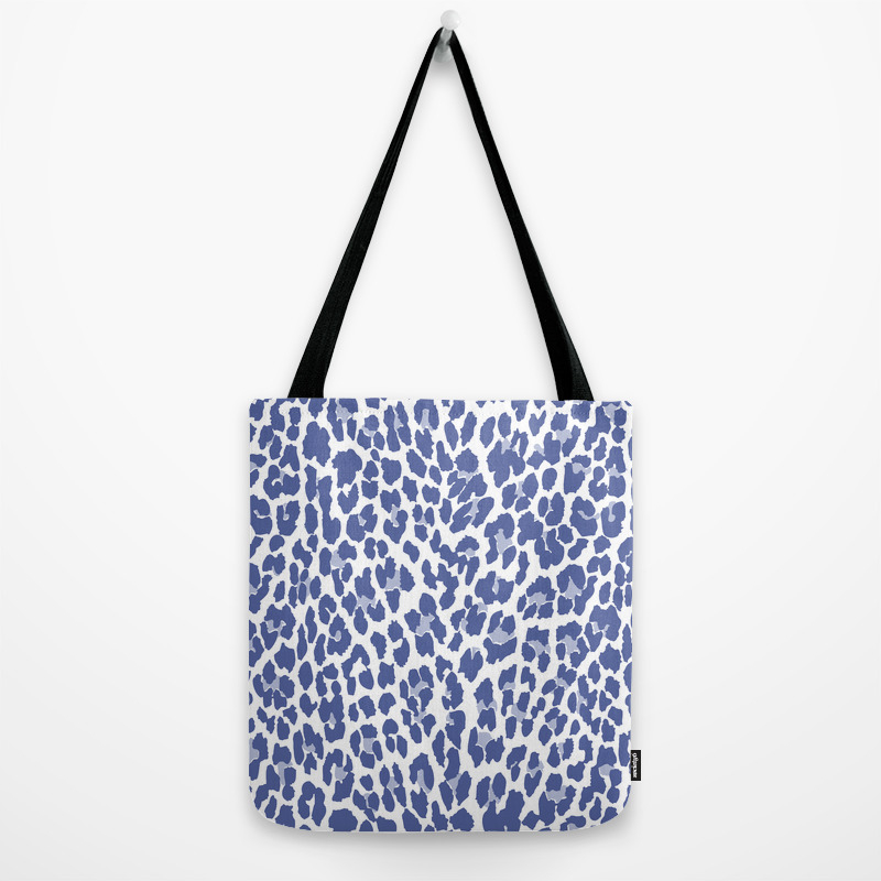 leopard print tote handbag