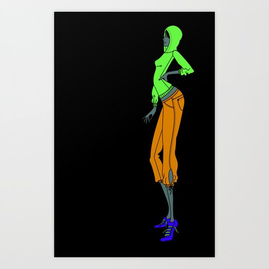 City Girl Art Print