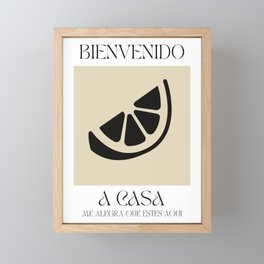 Welcome Home (spanish) Framed Mini Art Print