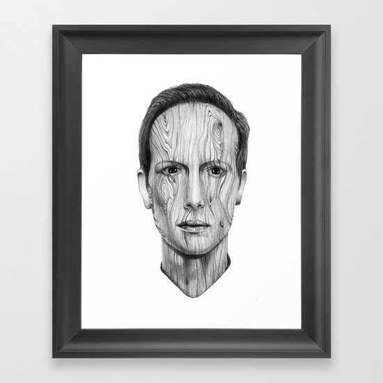 Wood Man Framed Art Print