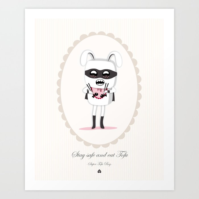 Super Tofu Boy Art Print