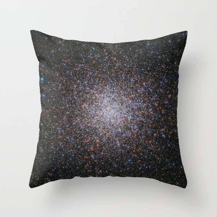 COSMOS. Largest Star cluster, Messier 2. Constellation of Aquarius, The Water Bearer. Throw Pillow