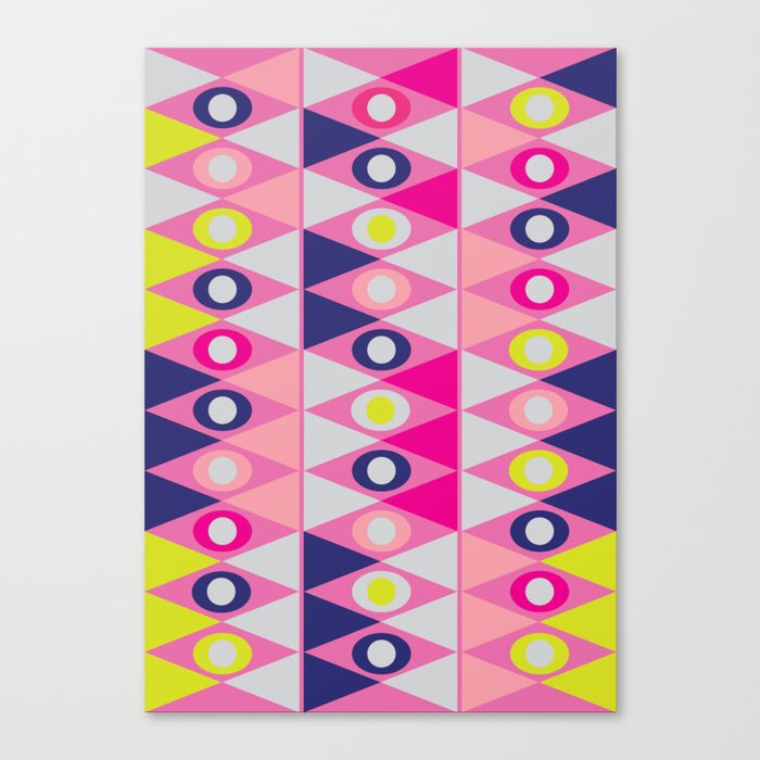 Triangles and Circles Canvas Print