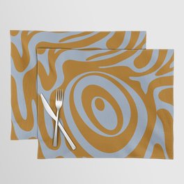 29 Abstract Liquid Swirly Shapes 220725 Valourine Digital Design Placemat
