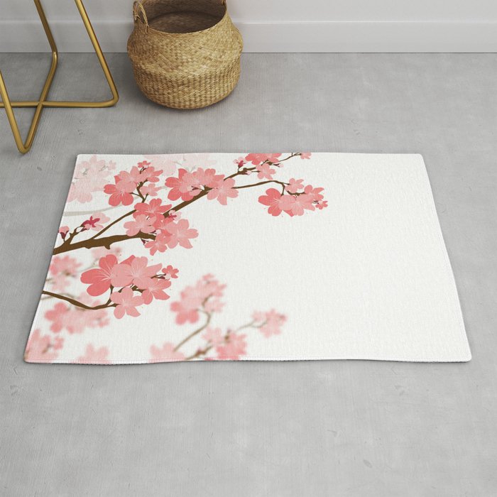 Cherry Blossom Rug By Naturez Society6 Cherry Blossom Rug By Naturez Society6