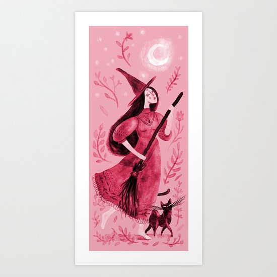Longing for the moon Art Print
