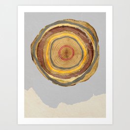 Tree Rings Art Print