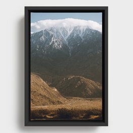 Palm Springs Snow Framed Canvas