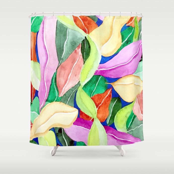 Watercolor Painting #23 Shower Curtain