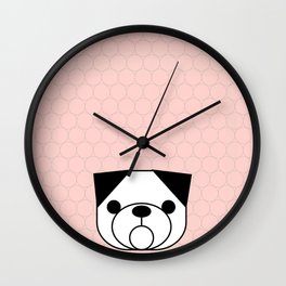 Pop Dog Pug Wall Clock