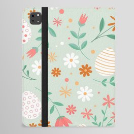 Happy Easter Egg Floral Collection iPad Folio Case