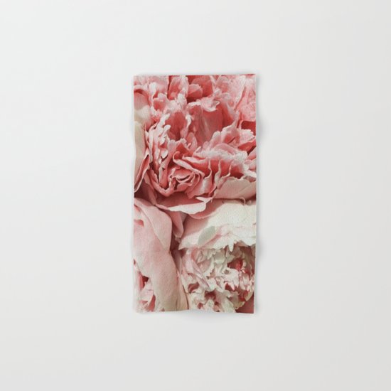 Pink Peonies Hand & Bath Towel