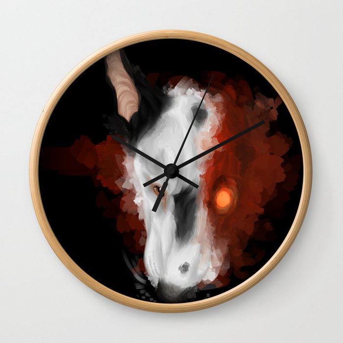 Cyborg Terrier Wall Clock