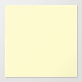 Lemon Mousse Yellow Canvas Print