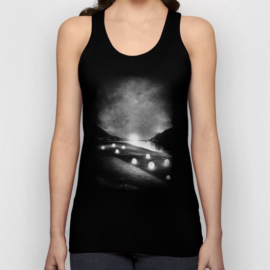 Field of lights (B&W) Unisex Tank Top