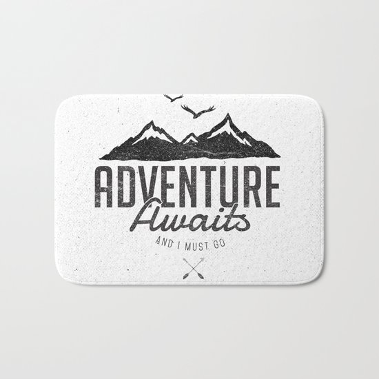 ADVENTURE AWAITS Bath Mat