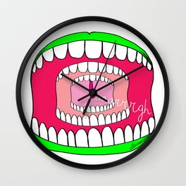 Scream AAARGH! Wall Clock