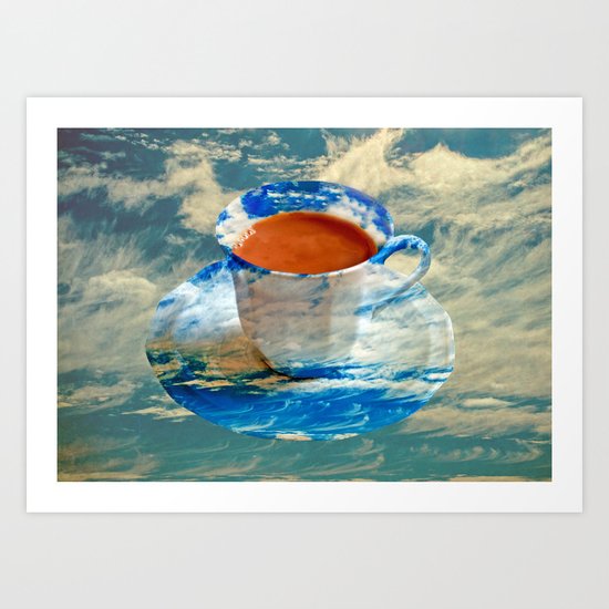 CUP OF CLOUDS Art Print