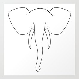 Elegant Elephant Art Print
