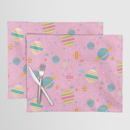 Geometric Space - Pink Placemat