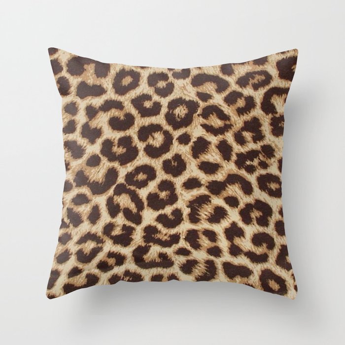 ReAL LeOparD Nude Throw Pillow