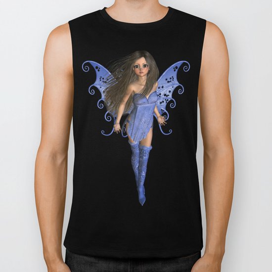 Fairy Flight Bleu 2 Biker Tank