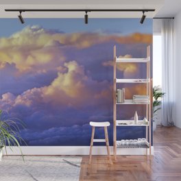 The beauty of clouds below Wall Mural