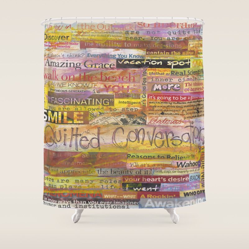 Quilted Conversations Shower Curtain By Maryklumpstudio Society6