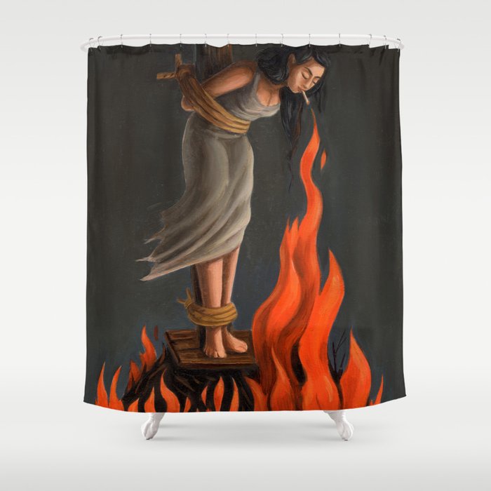Keep Cool Oil Painting Shower Curtain