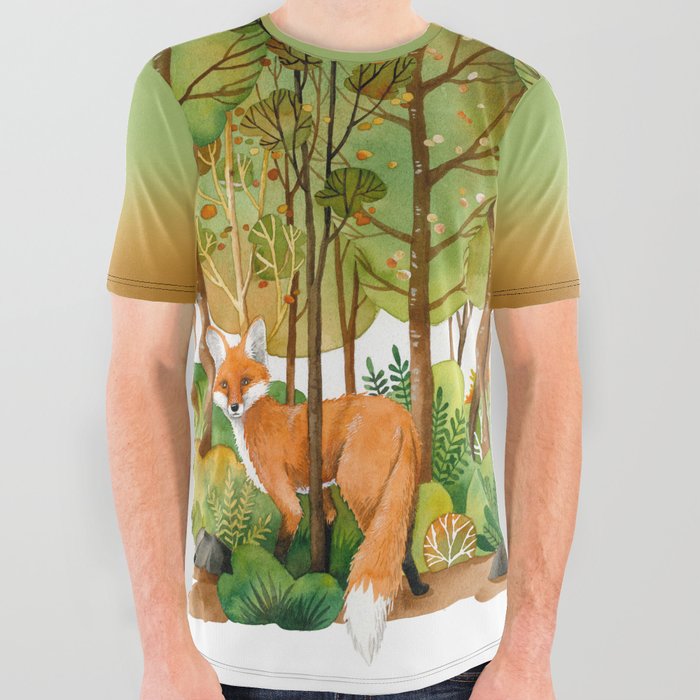Fox All Over Graphic Tee