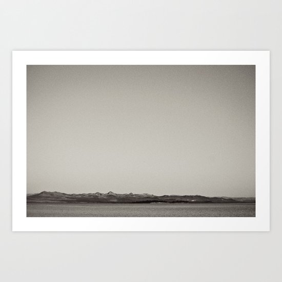 Old School Black & White Landscape Art Print