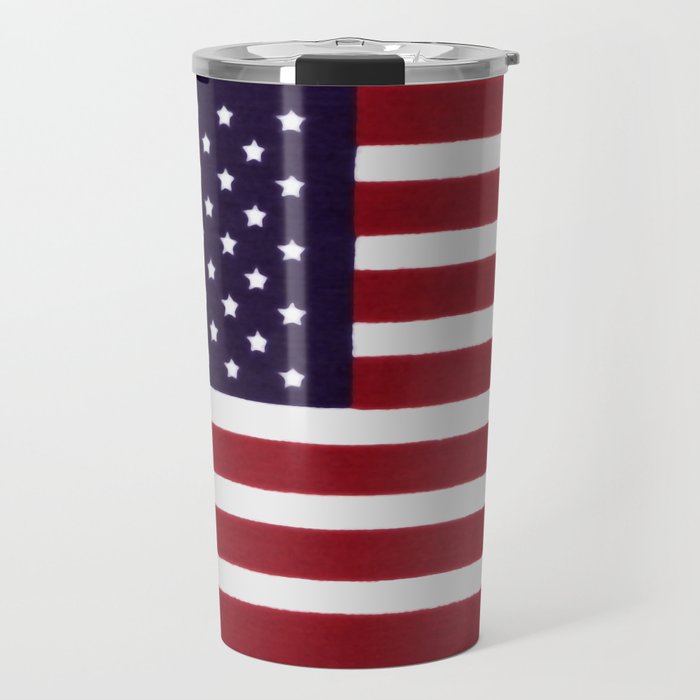 USA flag - Painterly impressionism Travel Mug