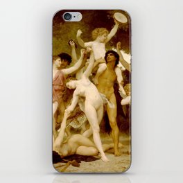 The Feast of Bacchus - William Adolphe Bouguereau iPhone Skin