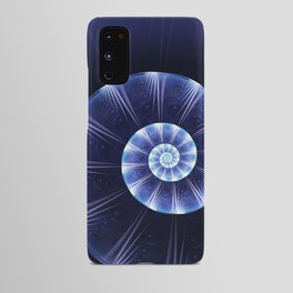 Blue Spiral Android Case
