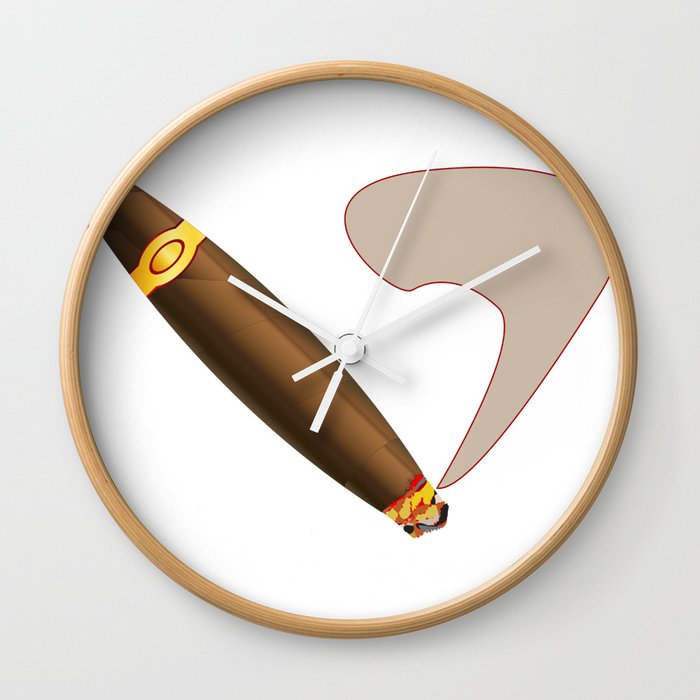 Big Fat Cuban Style Cigar Wall Clock