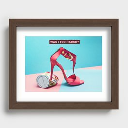 Was I Too Harsh? Recessed Framed Print