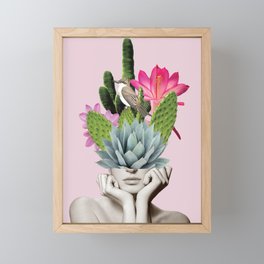 Cactus Lady Framed Mini Art Print
