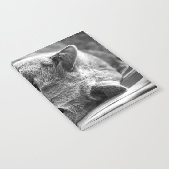 Cat Black white 3 Notebook