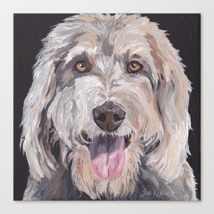 Golden Doodle Art Labradoodle Art Doodle Dog Art Canvas Print By Leekeller Society6