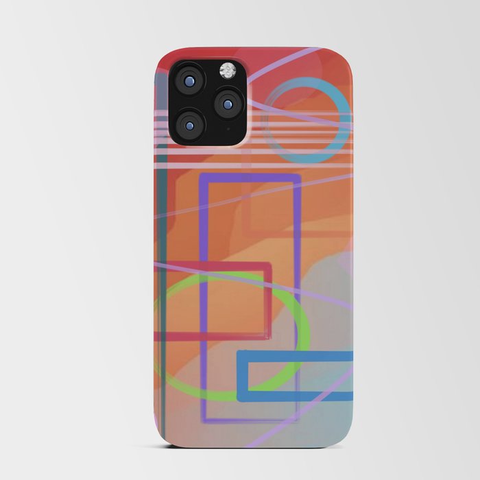 Abstract Stroke of Life (D162) iPhone Card Case