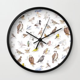 Birds of the Pacific Northwest Wall Clock