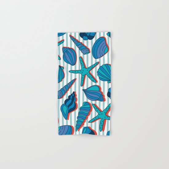 summer time blue Hand & Bath Towel