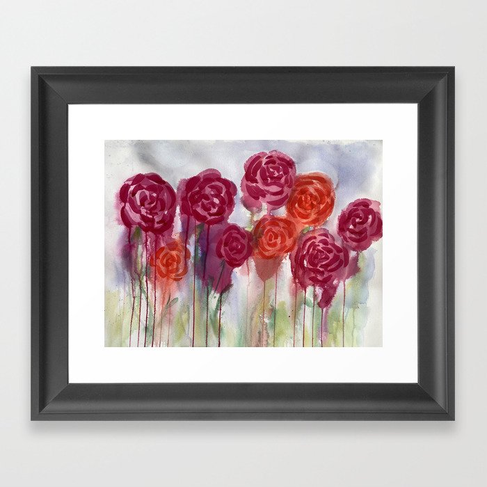 The Roses Framed Art Print