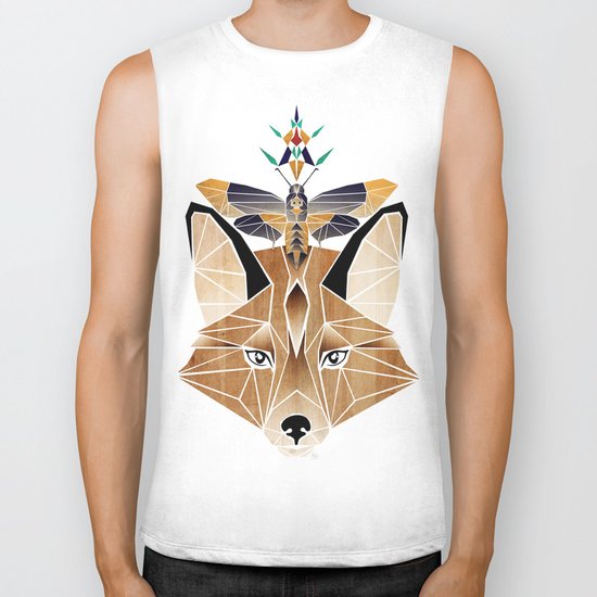 fox butterfly Biker Tank