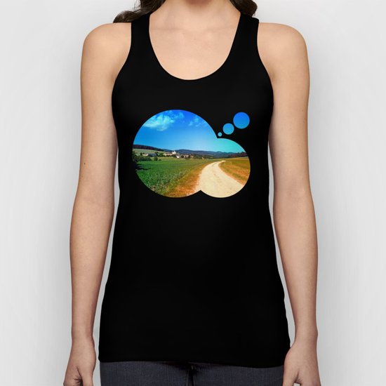 Another lonely hiking trail Unisex Tank Top