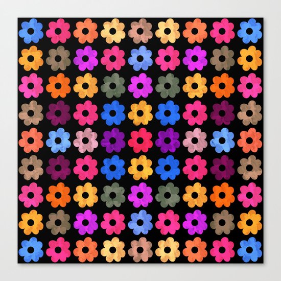 Colorful Floral Pattern III Canvas Print