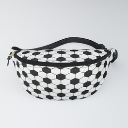 Black and white footbal pattern Fanny Pack